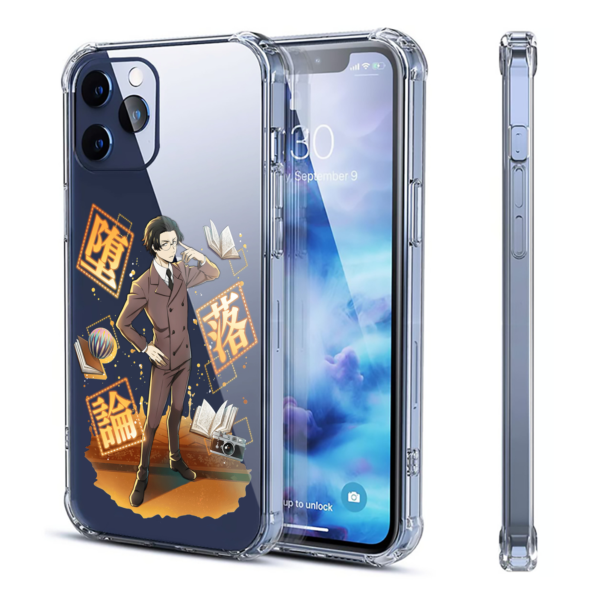 （画像用） 文豪ストレイドッグス Bungo Stray Dogs 【iPhone 12シリーズ対応】透明スマホケース（クリアソフトケース）